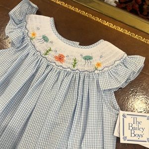 Smocked Sea Life Bishop Dress-The Bailey Boys NWT